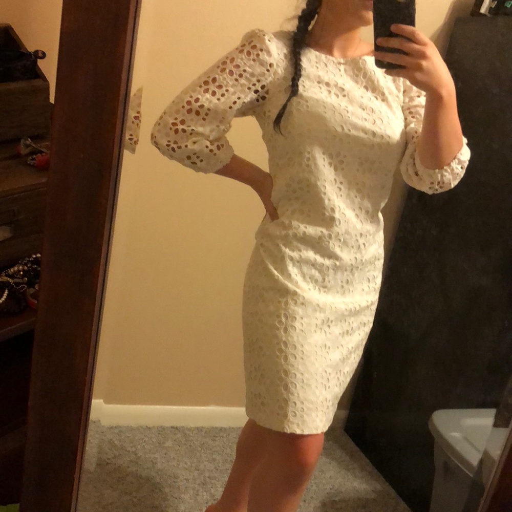 White lace Shift Dress